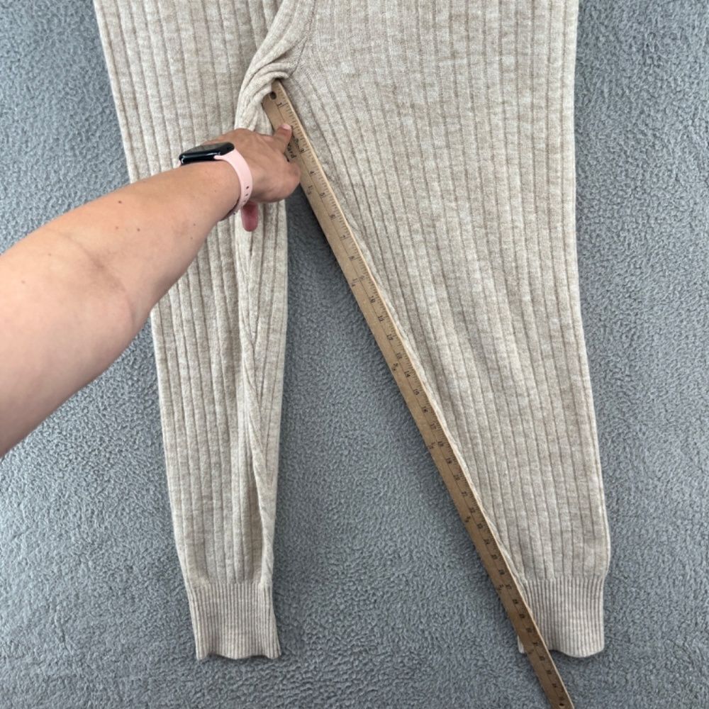 Intimately Free People Around the Clock Jogger in Oatmeal Size Medium Ribbed Kni - Picture 7 of 12